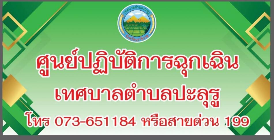 ศูนย์ปฏิบัติการฉุนเฉิน เทศบาลตำบลปะลุรู อ.สุไหงปาดี จ.นราธิวาส โทร 073-651184 หรือสายด่วน 199